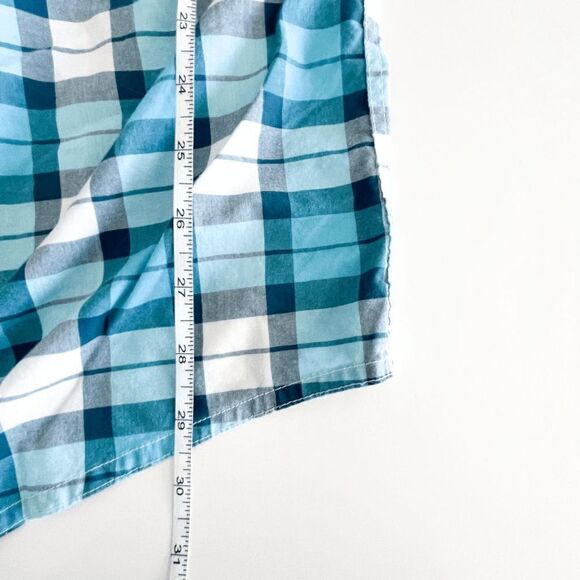 O'Neill Mens Shirt Casual Collared Short Sleeve Standard Fit Plaid Blue XXL - Picture 6 of 7